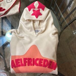 Aelfric Eden Star Hoodie - Cream and Pink
